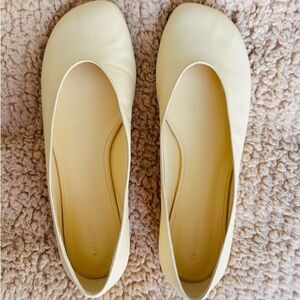 Cream Ballet Flats